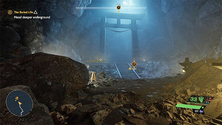 Later in the journey, you will head outside the known map of tunnels, but this won't stop you from progressing further - Ghostwire Tokyo: The Buried Life - walkthrough - Chapter 2: Trouble - Ghostwire Tokyo Guide