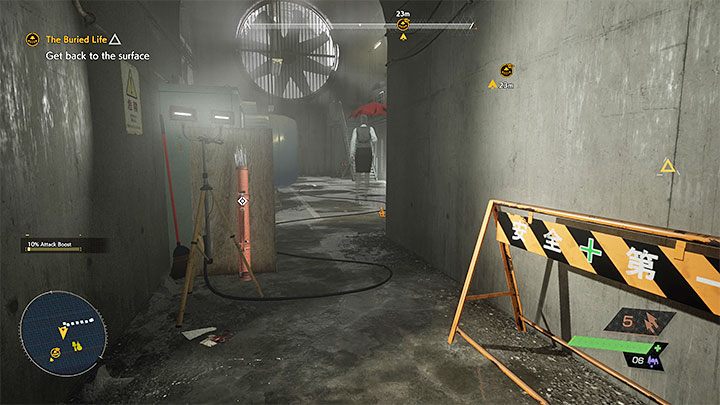 Continue your escape - Ghostwire Tokyo: The Buried Life - walkthrough - Chapter 2: Trouble - Ghostwire Tokyo Guide