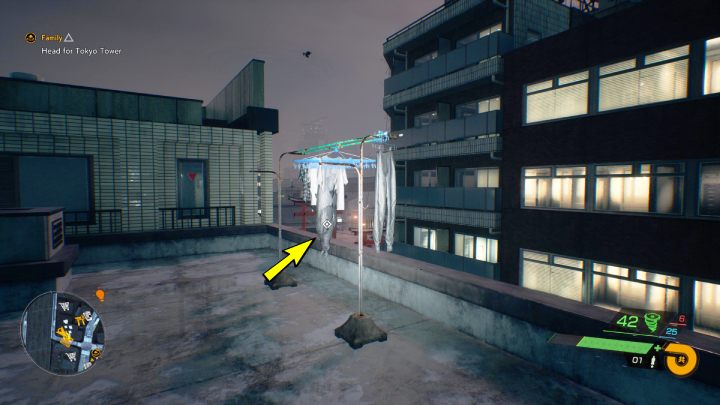 The relic is on the roof near Sihama shrine - Ghostwire Tokyo: Relics Northern Tokyo - list - Relics - Ghostwire Tokyo Guide