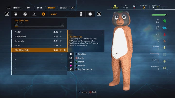 In the game, you can collect 31 music tracks, which you can listen to in the Music tab in your inventory - Ghostwire Tokyo: Music tracks - list of all - Secrets & Collectibles - Ghostwire Tokyo Guide