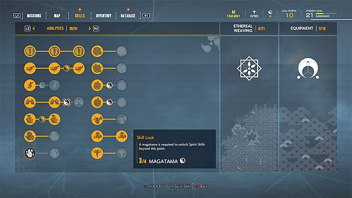Magatamas only have one use in the game, but it's very important - they're necessary to remove skill locks in skill trees - Ghostwire Tokyo: Magatama - how to get and what are they for? - FAQ - Ghostwire Tokyo Guide