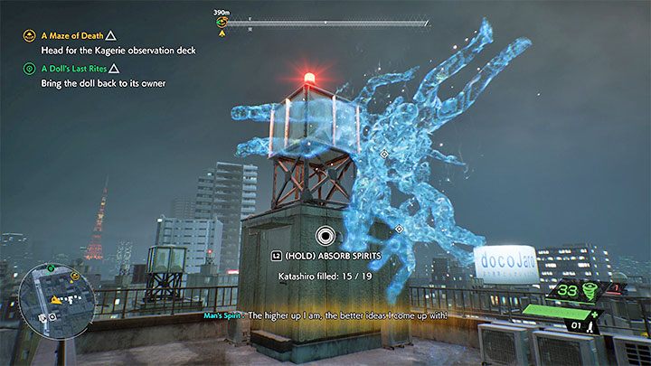 While exploring the game world, you can very often find clusters of levitating spirits - Ghostwire Tokyo: Beginners Guide - Basics - Ghostwire Tokyo Guide