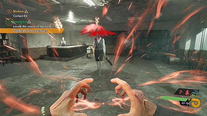 The Visitors will start appearing in the room - you must fight them - Ghostwire Tokyo: Nesting Evil - walkthrough - Quests available from chapter 3 - Ghostwire Tokyo Guide