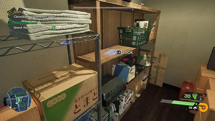 The second clue is in the storage room pictured above - Ghostwire Tokyo: Strung with a Curse - walkthrough - Quests available from chapter 4 - Ghostwire Tokyo Guide