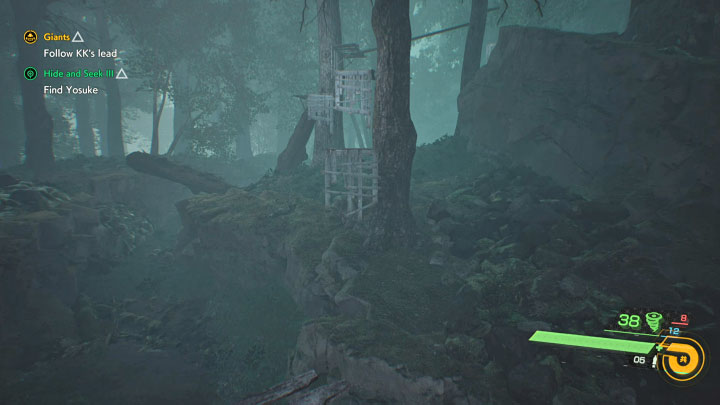 Keep moving up the platforms until you reach the highest one - Ghostwire Tokyo: Hide and Seek 3 - walkthrough - Quests available from chapter 4 - Ghostwire Tokyo Guide