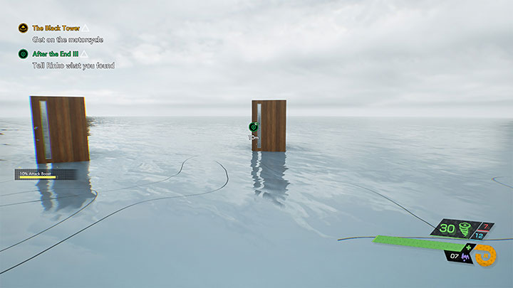 After the battle leave the area through the indicated door - Ghostwire Tokyo: After the End 3 - walkthrough - Quests available from chapter 4 - Ghostwire Tokyo Guide