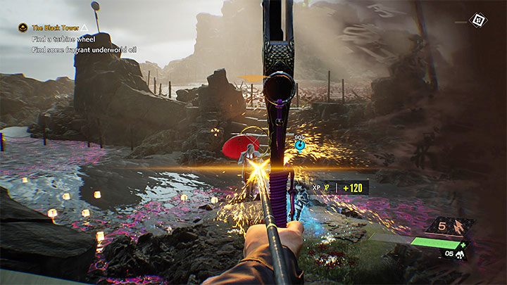 At the end of the battle, a stronger opponent with a hammer will appear - Ghostwire Tokyo: The Black Tower - walkthrough - Chapter 4: Contortion - Ghostwire Tokyo Guide