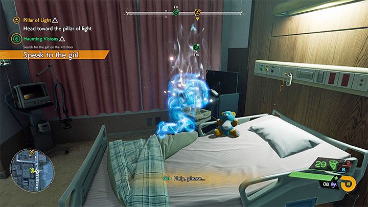 Start exploring the patient room on the fourth floor - Ghostwire Tokyo: Haunting Visions - walkthrough - Quests available from chapter 3 - Ghostwire Tokyo Guide