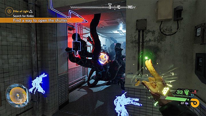 The main route through the building is predetermined, but you can also look for loot, ghosts and collectibles (in one of the conference rooms you will find the valuable KK's investigation notes) - Ghostwire Tokyo: Pillar of Light - walkthrough - Chapter 3: Connection - Ghostwire Tokyo Guide