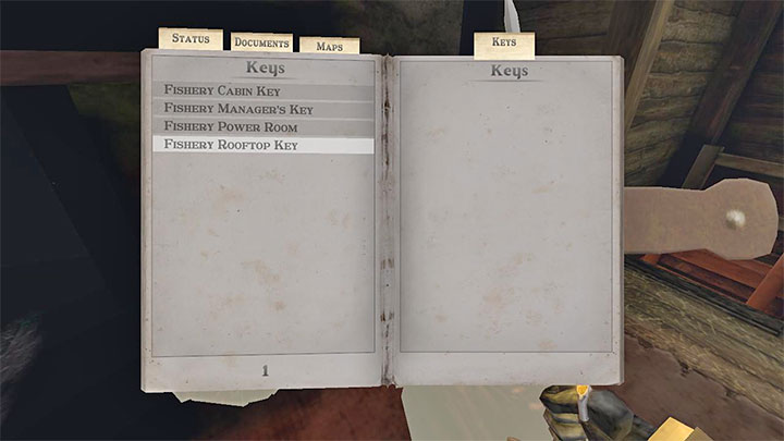 You can open your journal with the J key - Gloomwood: Inventory and Journal - item management - Basics - Gloomwood Guide, Walkthrough