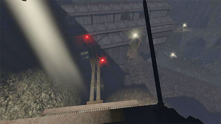 You can leave the main building by using the passage in Loading Bay or by reaching the roof and walking across the pipes shown in the picture above - Gloomwood: Croups Fishery - walkthrough - Walkthrough - Gloomwood Guide, Walkthrough