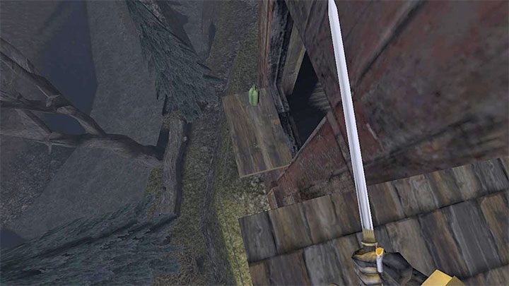 Follow the main path and you will reach a locked hut - Gloomwood: Croups Fishery - walkthrough - Walkthrough - Gloomwood Guide, Walkthrough