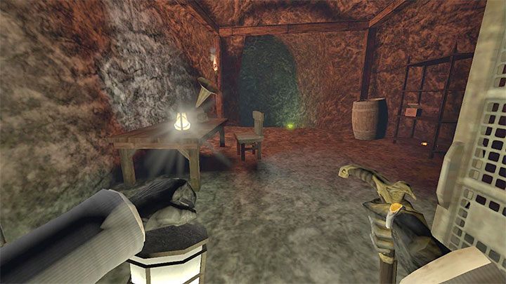 The passageway in the tavern's cellar leads to some more caves - Gloomwood: Coast Cliffside (cliff, lighthouse) - walkthrough - Walkthrough - Gloomwood Guide, Walkthrough