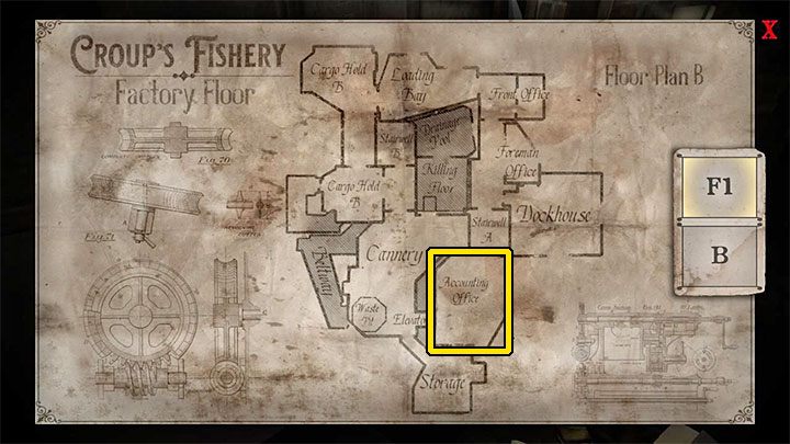 The fishing village, Croup's Fishery, is the first area of the game - Gloomwood: Accounting Office Safe in Croups Fishery - combination, contents - Safes - Gloomwood Guide, Walkthrough