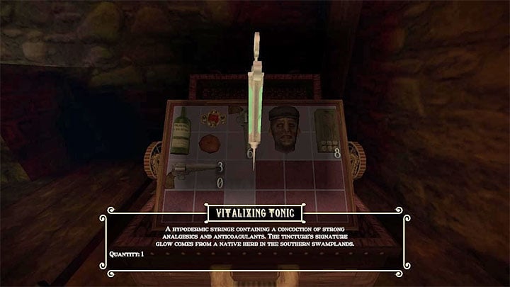 To replenish health, you need to use a Vitalizing Tonic - Gloomwood: Healing - how to replenish Health? - FAQ - Gloomwood Guide, Walkthrough