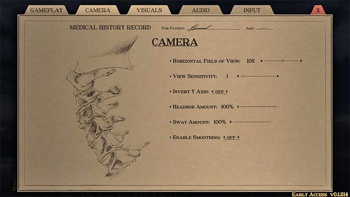 2 - Gloomwood: Accessibility settings - list of all - Appendix - Gloomwood Guide, Walkthrough
