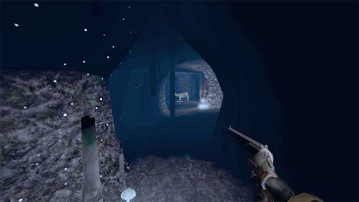 As you continue passing through the caves, you will encounter mutant dogs - Gloomwood: Coast Caves - walkthrough - Walkthrough - Gloomwood Guide, Walkthrough