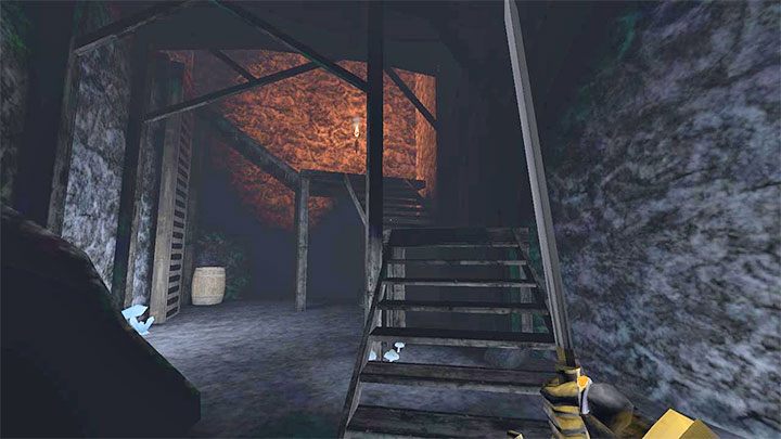 To activate the elevator, you need to turn on the generator - the same one that you turned off at the beginning of the stage to neutralize the high voltage gate - Gloomwood: Coast Caves - walkthrough - Walkthrough - Gloomwood Guide, Walkthrough