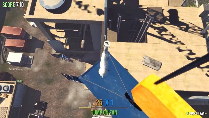 Inside the container hanging from the crane there is a statue - Goat statues in Goat Simulator - Basics - Goat Simulator Guide