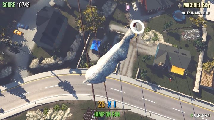 You will find this trophy on high voltage lines - Goat statues in Goat Simulator - Basics - Goat Simulator Guide