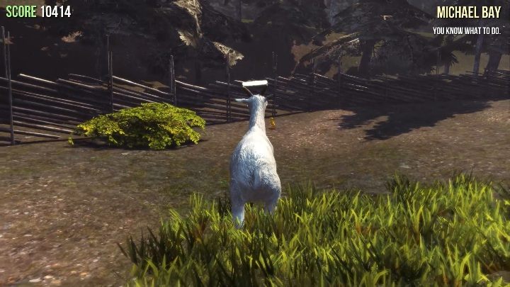 Youll find a statue in the place where people are watching the battle arena - Goat statues in Goat Simulator - Basics - Goat Simulator Guide