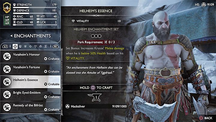 From that moment, the amulet will be available in your inventory, and you can place Enchantments in its free slots - God of War Ragnarok: How to repair the amulet from The Reckoning story quest? - God of War Ragnarok: Character development - God of War Ragnarok Guide