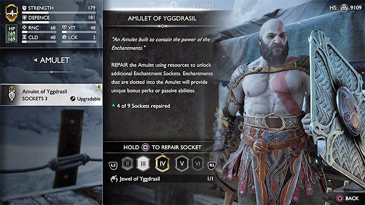 Once you've got the necessary items, travel to any dwarven store - God of War Ragnarok: How to repair the amulet from The Reckoning story quest? - God of War Ragnarok: Character development - God of War Ragnarok Guide