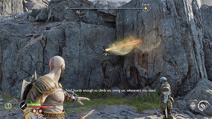 The spear is also used during exploration and when reaching secrets - God of War Ragnarok: How to unlock the Draupnir Spear? - God of War Ragnarok: Combat - God of War Ragnarok Guide