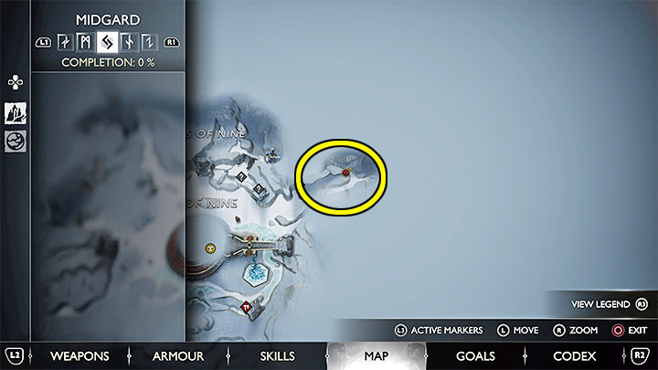 The road will take you to Lake of Nine, which is completely frozen over - God of War Ragnarok: The Word of Fate - walkthrough - God of War Ragnarok: Walkthrough - God of War Ragnarok Guide