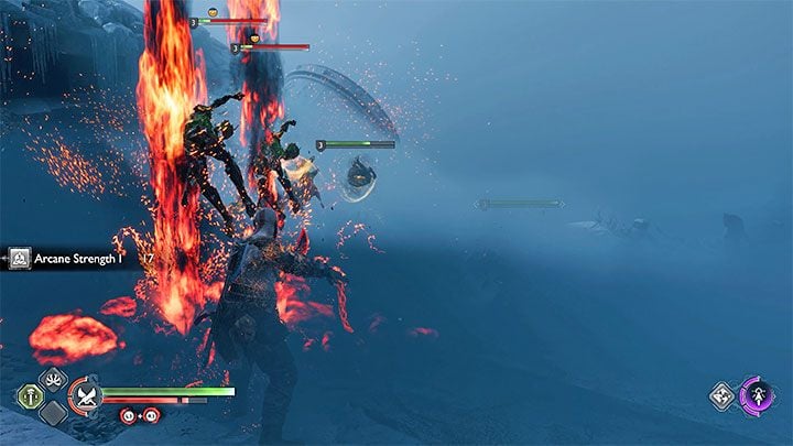 Once the Phantom has been dealt with, lift a large boulder to unlock the path forward - God of War Ragnarok: The Word of Fate - walkthrough - God of War Ragnarok: Walkthrough - God of War Ragnarok Guide