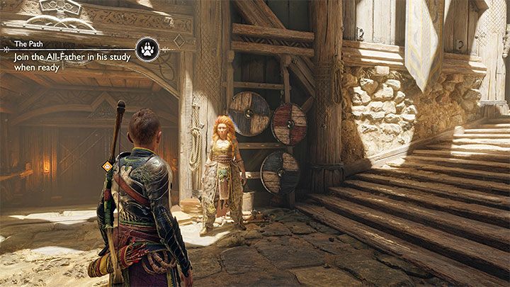 You'll meet Thrud when attempting to leave the room - God of War Ragnarok: The Runaway - walkthrough - God of War Ragnarok: Walkthrough - God of War Ragnarok Guide