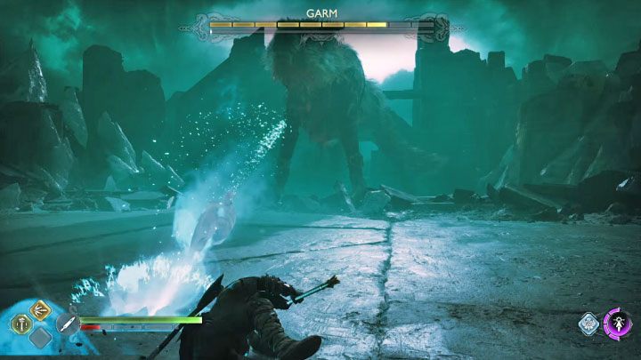 Garm' - God of War Ragnarok: How to defeat Garm (chase and second battle)? - God of War Ragnarok: Bosses - God of War Ragnarok Guide