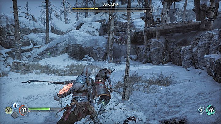 Attack Vanadis after she is done with hers - God of War Ragnarok: How to defeat Valkyrie Vanadis? - God of War Ragnarok: Bosses - God of War Ragnarok Guide