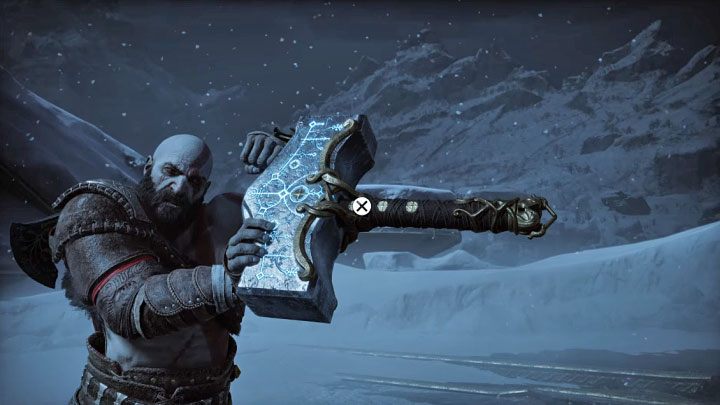 At some point, the boss will throw Mjolnir at you - it's a scripted moment - God of War Ragnarok: How to defeat Thor (first encounter)? - God of War Ragnarok: Bosses - God of War Ragnarok Guide