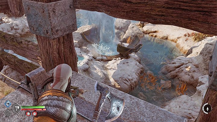 If you hit it, it will drop a large cargo - God of War Ragnarok: The Quest for Tyr - walkthrough - God of War Ragnarok: Walkthrough - God of War Ragnarok Guide