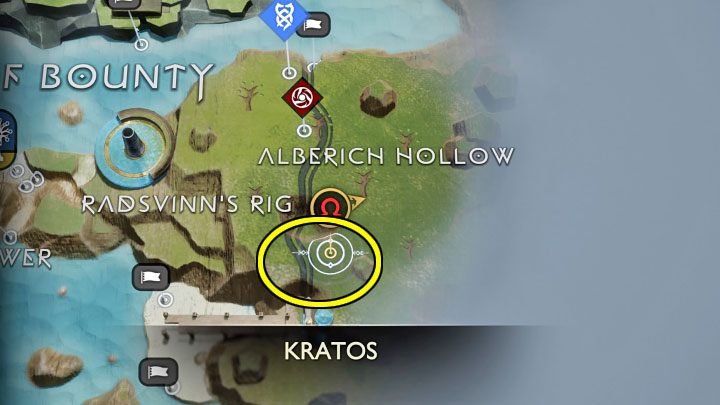 Explore the eastern path that will lead you to the secret region of Alberich Hollow - God of War Ragnarok: How to unlock the Crucible challenges in Muspelheim? - God of War Ragnarok: Exploration - God of War Ragnarok Guide