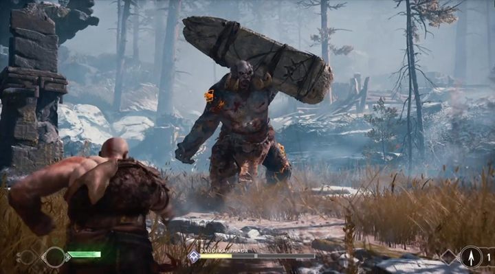 This troll is a rather easy enemy to defeat - God of War: The Marked Trees - Walkthrough - Walkthrough - God of War Guide