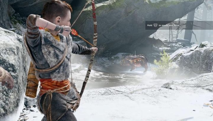 When you are done, you can go to the cave and jump down - God of War: Path to the Mountain - Walkthrough - Walkthrough - God of War Guide