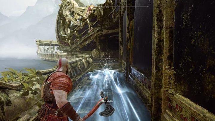 Go to the lower level of the shrine and wait for the witch to create the ghost bridge - God of War: A Realm Beyond - Walkthrough - Walkthrough - God of War Guide