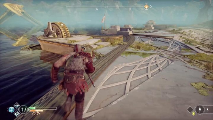 Now use the spinning wheel to open the gate - God of War: The Light of Alfheim - Walkthrough - Walkthrough - God of War Guide