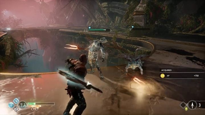 Down there, another group of elves has to be dealt with - God of War: The Light of Alfheim - Walkthrough - Walkthrough - God of War Guide