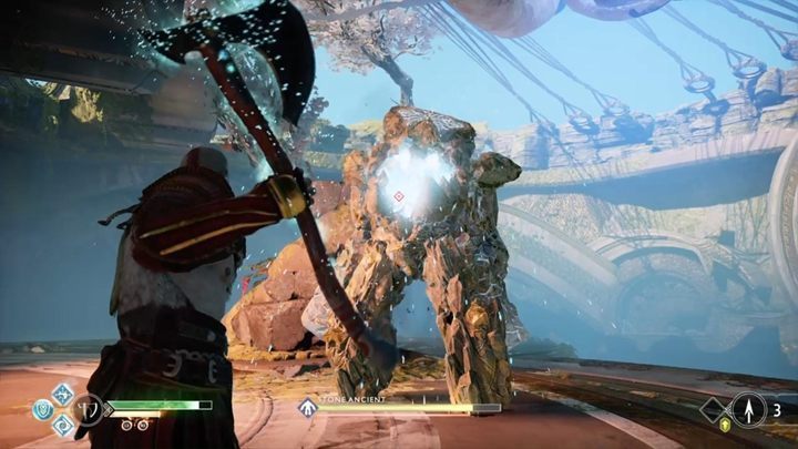 Cross the bridge and climb onto the platform above to face another group of enemies - God of War: The Light of Alfheim - Walkthrough - Walkthrough - God of War Guide