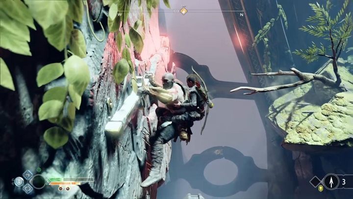 Jump to the wall and use the ledge to go further - you will witness the death of a light elf - God of War: The Light of Alfheim - Walkthrough - Walkthrough - God of War Guide