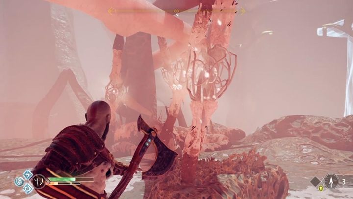 Destroy the creepers growing around - remember that you have to cut all three at the same time - God of War: The Light of Alfheim - Walkthrough - Walkthrough - God of War Guide