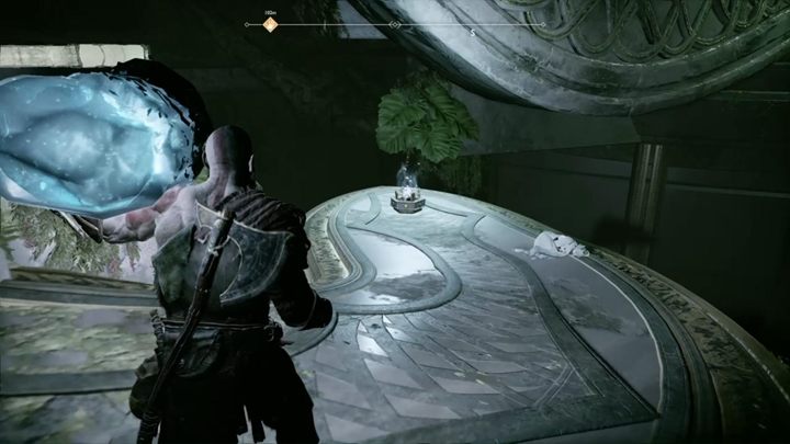 Now take the crystal and place it in the hall in order to create a bridge and be able to proceed further - God of War: The Light of Alfheim - Walkthrough - Walkthrough - God of War Guide