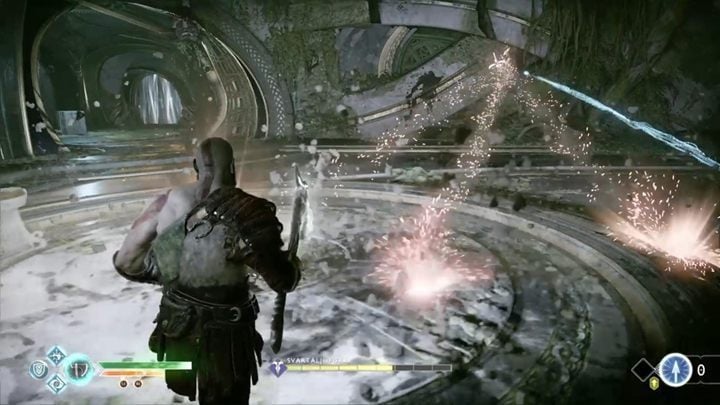 The fight with this boss is a lot like fighting regular elves - God of War: The Light of Alfheim - Walkthrough - Walkthrough - God of War Guide