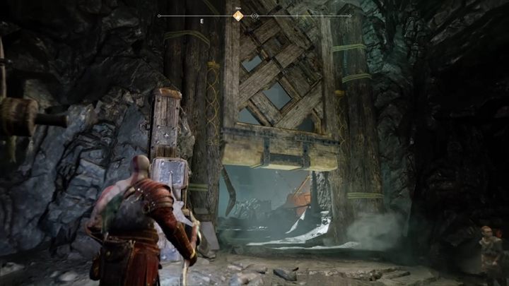 Get the smaller chest (you must also drop the chain) and open the gate to reach a new location - God of War: Inside the Mountain - Walkthrough - Walkthrough - God of War Guide