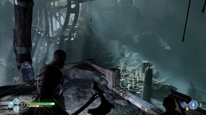 You must now go up the shaft - God of War: Inside the Mountain - Walkthrough - Walkthrough - God of War Guide