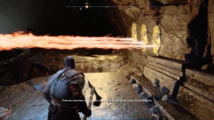 Go forward - there are flame traps waiting for you here - God of War: Inside the Mountain - Walkthrough - Walkthrough - God of War Guide