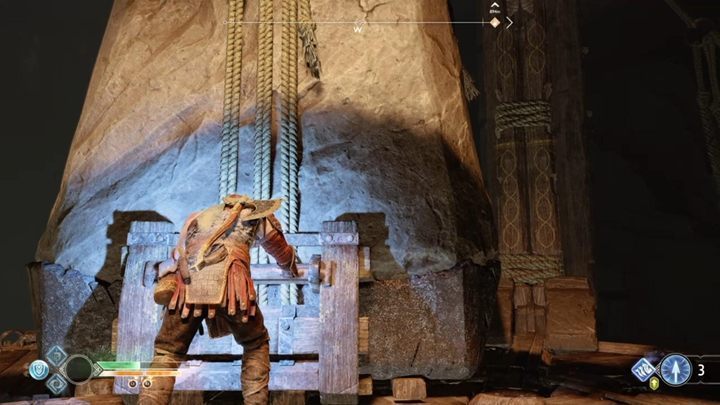 Go to the next lift and drop the boulders into the abyss - God of War: Inside the Mountain - Walkthrough - Walkthrough - God of War Guide
